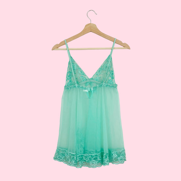 FREDERICK'S OF HOLLYWOOD MINT BABYDOLL (S)