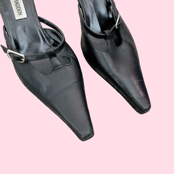 STEVE MADDEN KITTEN HEEL MULES (7)
