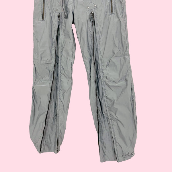 SILVER ZIP CARGO PANTS (6/8)