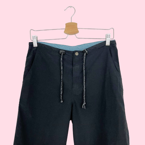 BLACK NYLON PANTS (S)