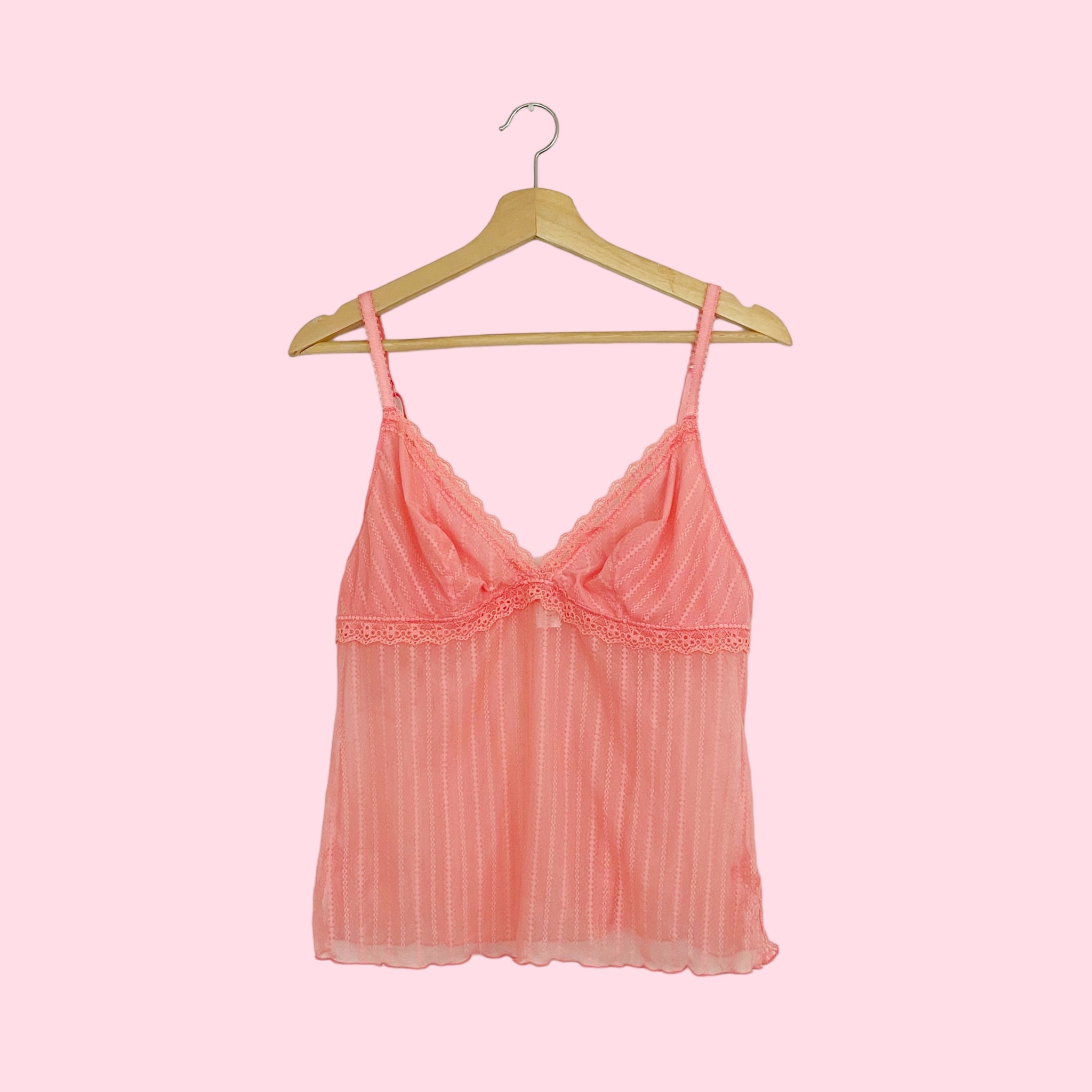 CORAL SHEER MESH TANK (L/XL)