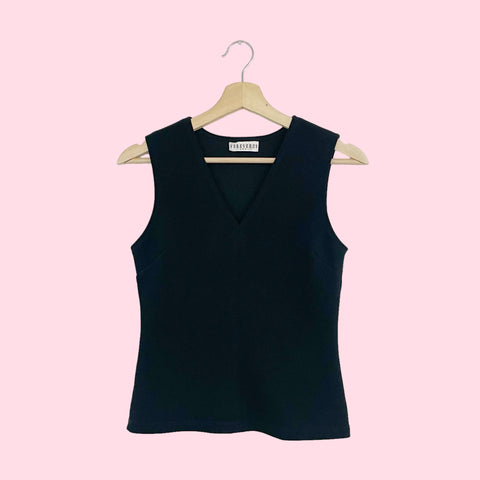 BLACK STRETCH TANK (S/M)