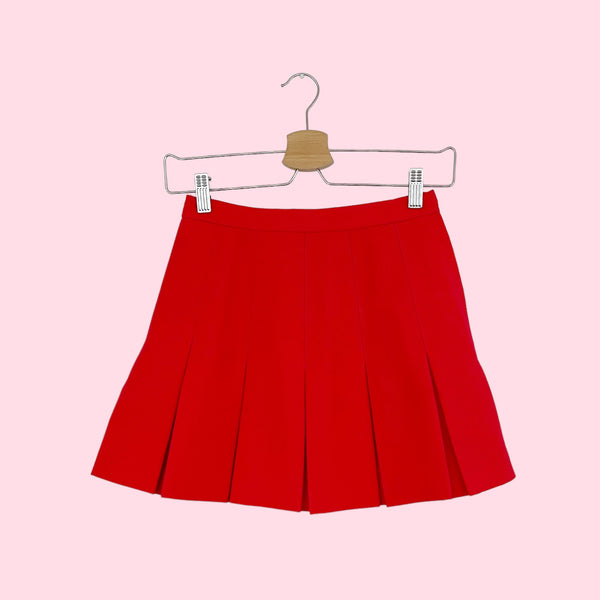 RED PLEATED TENNIS SKIRT (23)