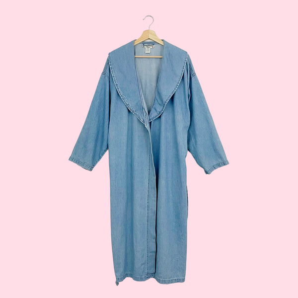 LIGHTWEIGHT DENIM DUSTER (M-XL)