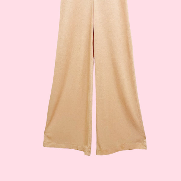 70S TIE FRONT JUMPSUIT (XS)