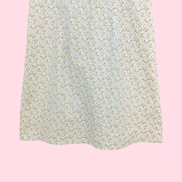 DITSY FLORAL COTTON MINI DRESS (M)