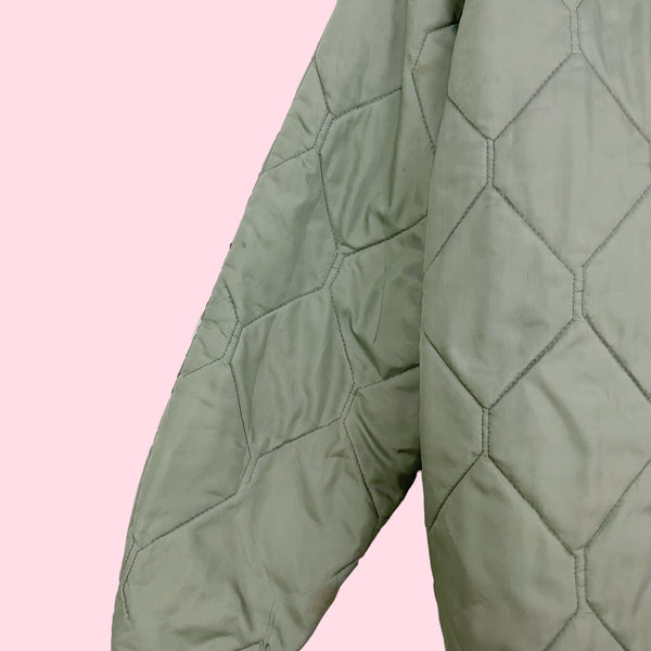 60S QUILTED MILITARY JACKET (L)