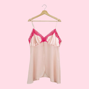 LIGHT PINK OPEN FRONT BABYDOLL (XL)