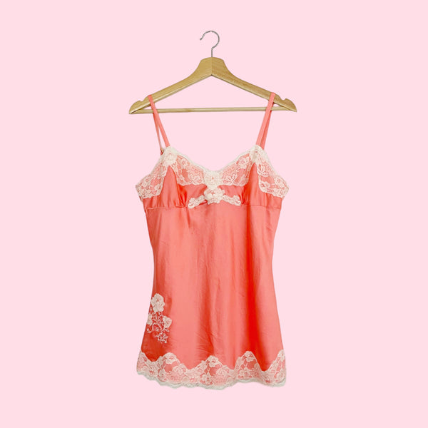 PEACH SILK BABYDOLL (M)