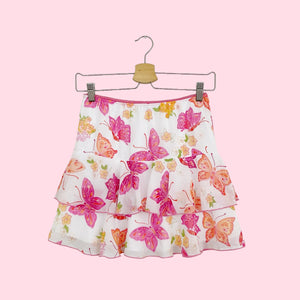 BUTTERFLY RUFFLE MINI SKIRT (XXS/XS)