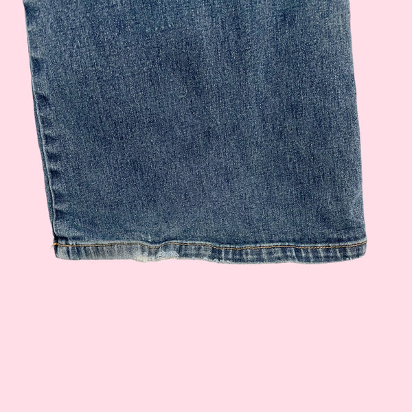 EMBROIDERED LOW RISE JEANS (10)