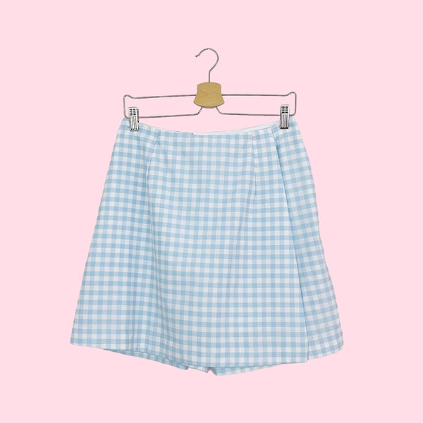 LIGHT BLUE GINGHAM SKORT (28)