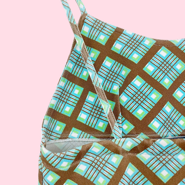 90S PLAID MINI DRESS (S)