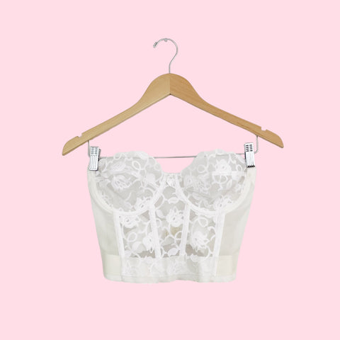 VICTORIA'S SECRET LACE BUSTIER (36C)