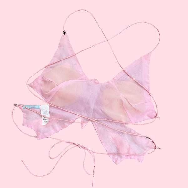 PINK SEQUINS BUTTERFLY TOP (S/M)