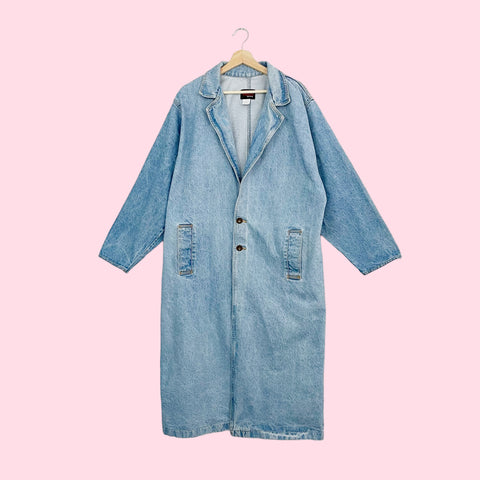 DENIM DUSTER JACKET (L-XXL)