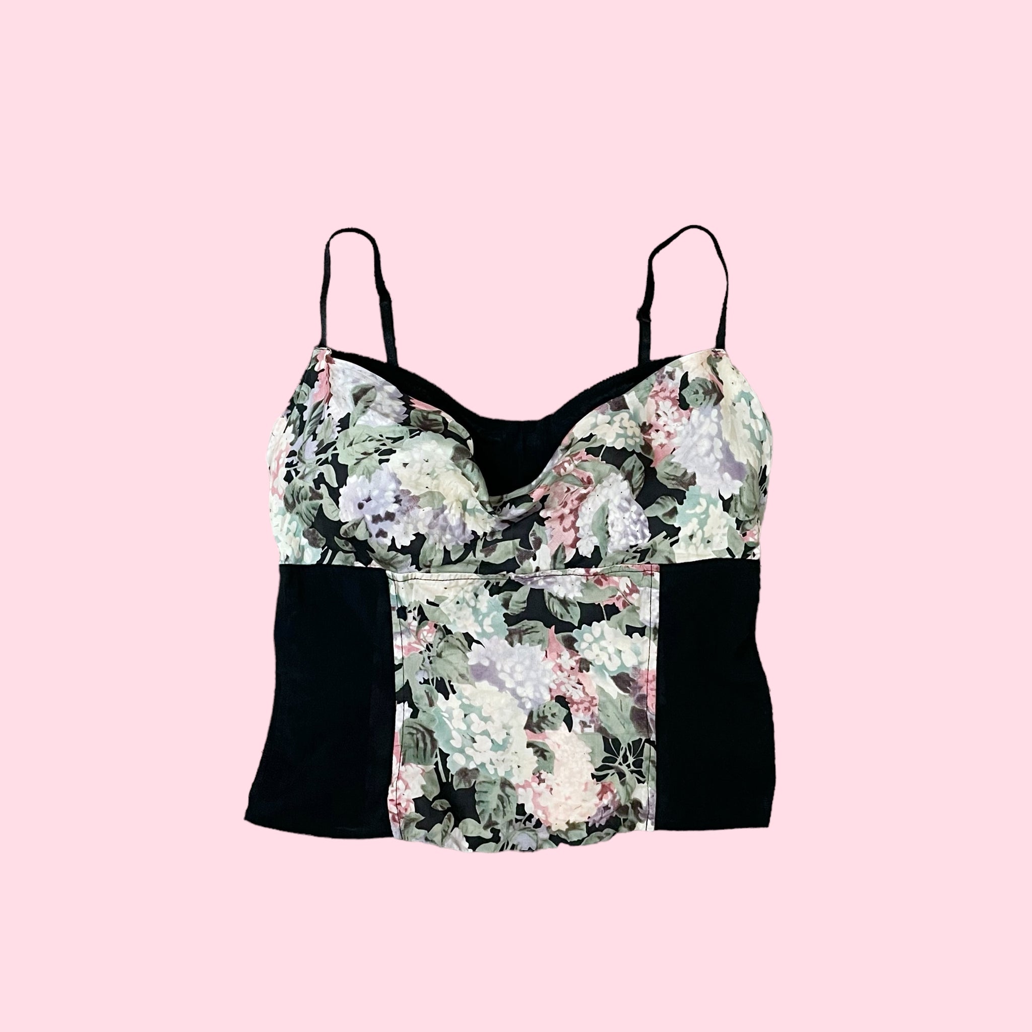 FLORAL SILK COWL NECK TANK (12)
