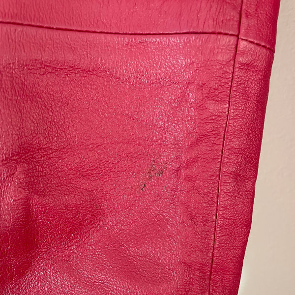 CHERRY RED LEATHER PANTS (4)