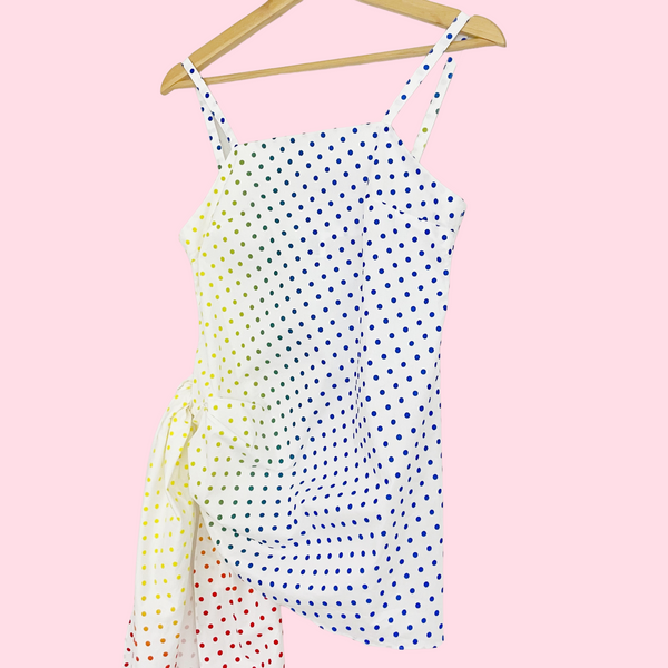 KNOTTED POLKA DOT FLOCKED TANK (4)