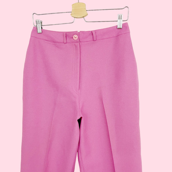 DUSTY PINK POLYESTER PANTS (27/28)
