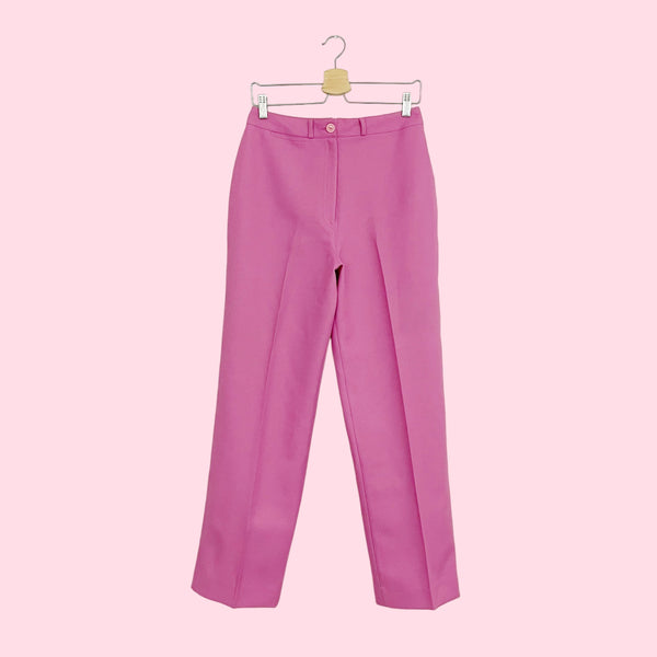 DUSTY PINK POLYESTER PANTS (27/28)