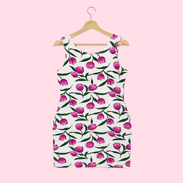 TULIP COTTON MINI DRESS (S)