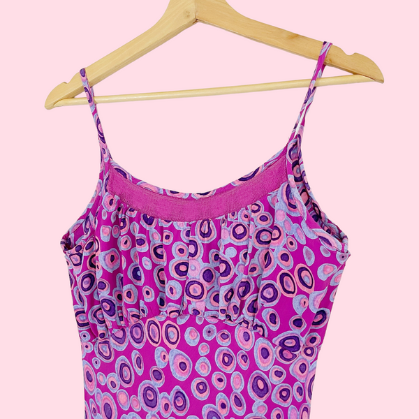 BUBBLE PRINT MIDI DRESS (S/M)