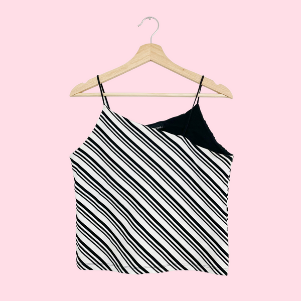 ASYMMETRICAL STRIPED TANK (L)