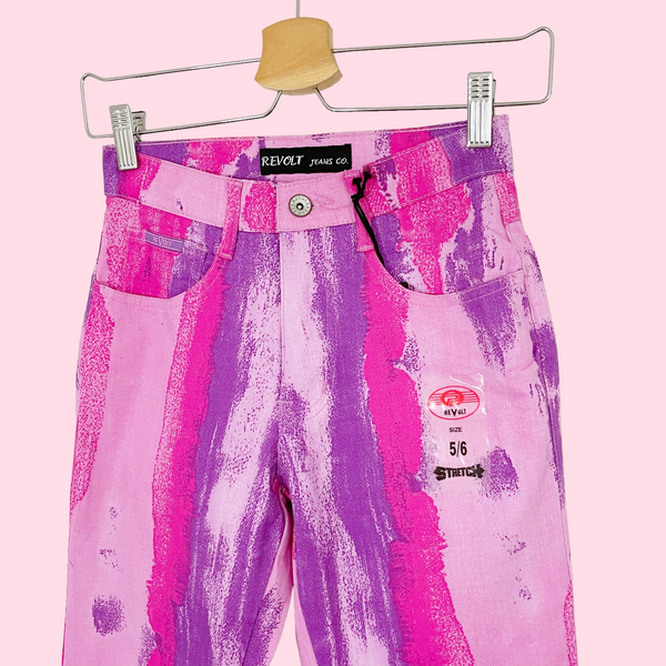 PINK + PURPLE BRUSHSTROKE FLARES (2)