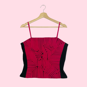3D GEOMETRIC RIBBON TANK (M/L)
