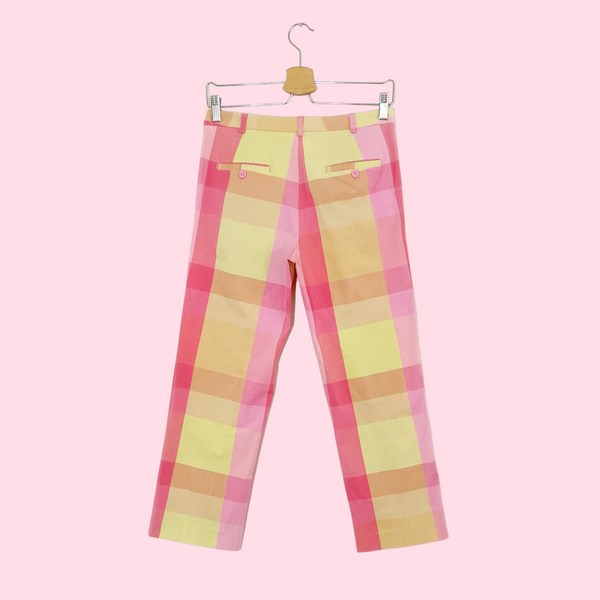 PINK LEMONADE PLAID CAPRI PANTS (4)