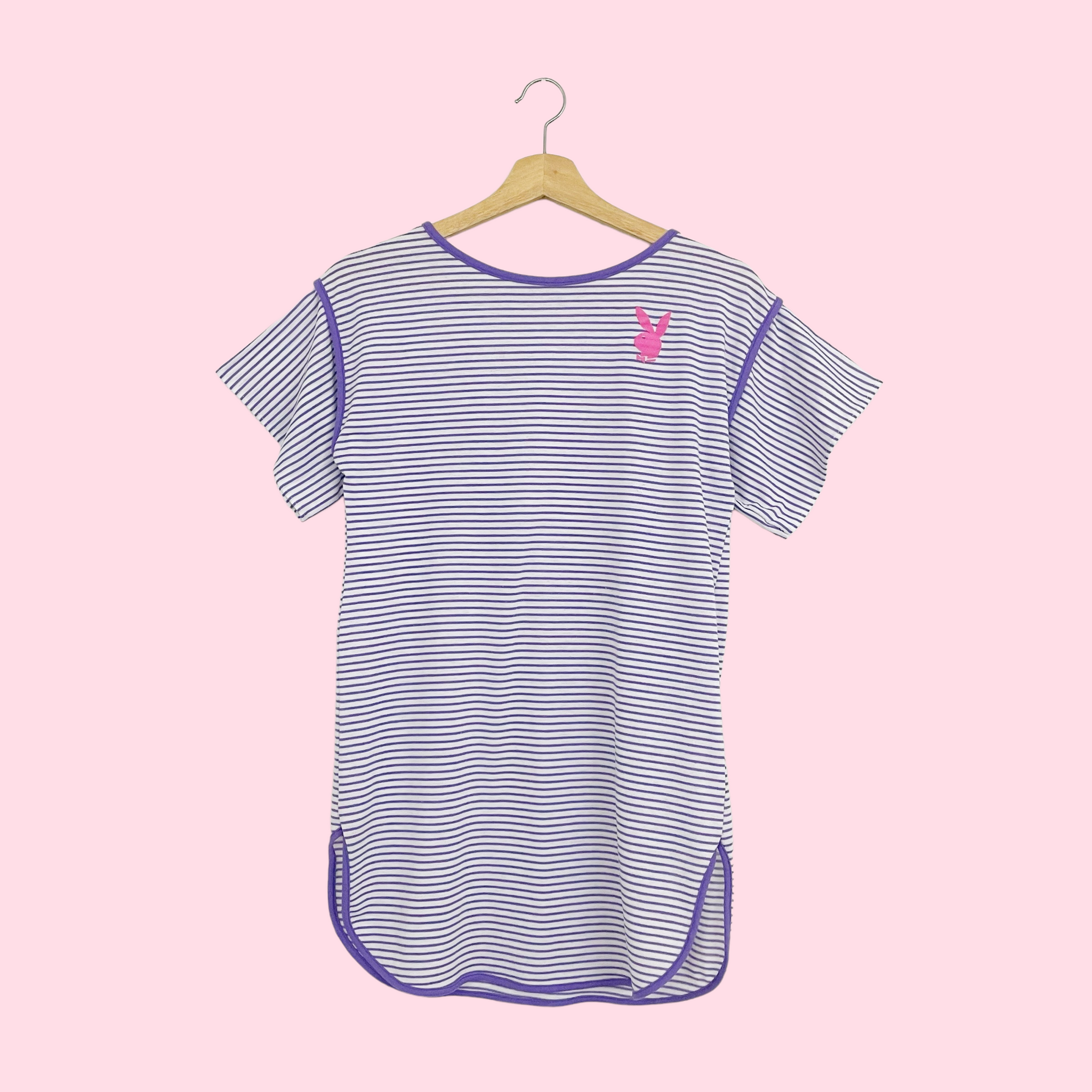 PLAYBOY STRIPED SLEEP TEE (M)